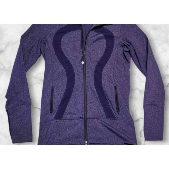 Lululemon Size 8 Purple Stride Full Zip - Picture 3 of 4